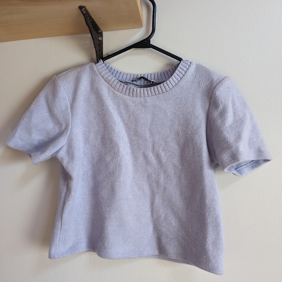 Zara lilac t-shirt - Picture 6 of 11